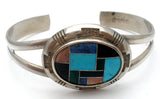 Carolyn Pollack Cuff Inlay Gemstone Bracelet - The Jewelry Lady's Store