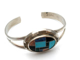 Carolyn Pollack Cuff Inlay Gemstone Bracelet - The Jewelry Lady's Store