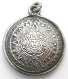 Mayan Calendar Pendant Sterling Silver Vintage - The Jewelry Lady's Store