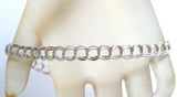 Sterling Silver Double Link Charm Bracelet 8" - The Jewelry Lady's Store