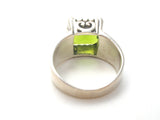 Sterling Silver Green Peridot Ring Size 9 - The Jewelry Lady's Store