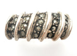Sterling Silver Marcasite Band Ring Size 7 - The Jewelry Lady's Store