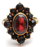 10K Gold Garnet Ring Size 4.25 Vintage - The Jewelry Lady's Store