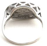 10K White Gold Diamond Princess Ring Size 5 - The Jewelry Lady's Store
