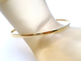 14K Gold Bangle Bracelet with Diamonds - The Jewelry Lady's Store