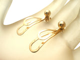 14K Yellow Gold Post Earrings with Jackets - The Jewelry Lady's Store