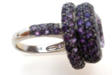 18K White Gold Amethyst Ring JMP - The Jewelry Lady's Store