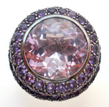 18K White Gold Amethyst Ring JMP - The Jewelry Lady's Store