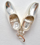 835 Silver Charm Pair of Dutch Shoes Vintage - The Jewelry Lady's Store
