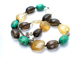 BARSE Turquoise & Smoky Quartz Bead Necklace - The Jewelry Lady's Store