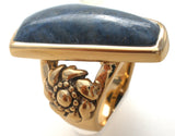 Barse Bronze Lapis Lazuli Ring Size 6 - The Jewelry Lady's Store