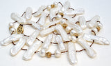 Biwa Pearl & Gold Filled Bead Necklace 19" - The Jewelry Lady's Store