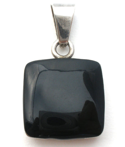 Black Onyx Sterling Silver Pendant by Tigerlily