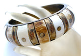 Brass Bangle Bracelet Wide Vintage - The Jewelry Lady's Store