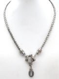 Brighton Toggle Silver Necklace 18" - The Jewelry Lady's Store