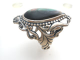 Carolyn Pollack Abalone Shell Ring 925 Size 6 - The Jewelry Lady's Store