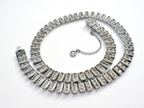 Catamore Sterling Silver Rhinestone Necklace Vintage - The Jewelry Lady's Store