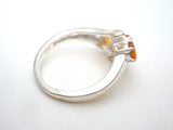 Citrine Sterling Silver Ring Size 8 Chuck Clemency - The Jewelry Lady's Store