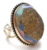Colleen Lopez Druzy Ring Size 8 - The Jewelry Lady's Store
