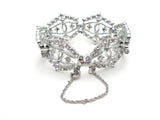 Emmons Clear Rhinestone Bracelet Vintage - The Jewelry Lady's Store