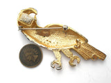Enamel & Rhinestone Parrot Brooch Pin Vintage - The Jewelry Lady's Store