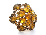 Gold Rhinestone Brooch Pin Vintage - The Jewelry Lady's Store