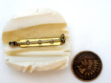 White Tulip Flower Brooch Pin Vintage - The Jewelry Lady's Store