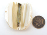 White Tulip Flower Brooch Pin Vintage - The Jewelry Lady's Store