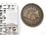Italian Sterling Silver Foxtail Link Bracelet Vintage - The Jewelry Lady's Store