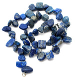 Lapis Lazuli Nugget Bead Necklace 18" - The Jewelry Lady's Store