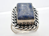 Lapis Lazuli Ring Sterling Silver Size 8 - The Jewelry Lady's Store