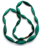 Malachite Bead Necklace 18" Long Vintage - The Jewelry Lady's Store