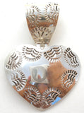 Taxco Sterling Silver Heart Pendant Vintage - The Jewelry Lady's Store