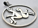 Mexican Gemini Twins Pendant Sterling Silver - The Jewelry Lady's Store