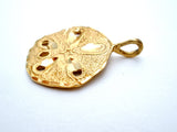 Michael Anthony 14K Yellow Sand Dollar Charm Pendant - The Jewelry Lady's Store