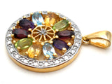 Multi Gemstone 925 Pendant by Victoria Townsend - The Jewelry Lady's Store