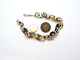 Multi Gemstone Vintage Bracelet 7" - The Jewelry Lady's Store