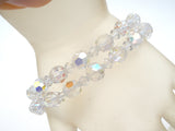 Multi Strand Aurora Borealis Crystal Bead Bracelet - The Jewelry Lady's Store
