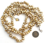 Multi Strand Freshwater Pearl Necklace 18" - The Jewelry Lady's Store