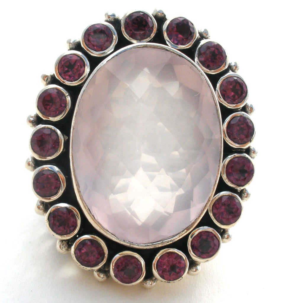 Nicky Butler Amethyst & Rose Quartz Ring Size 7 - The Jewelry Lady's Store