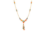 Orange & Green Crystal Bead Jewelry Set - The Jewelry Lady's Store