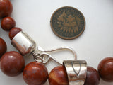 Red Jasper Bead Pendant Necklace by Jay King - The Jewelry Lady's Store