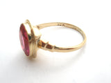 Pink Sapphire 10K Gold Ring Size 5.75 - The Jewelry Lady's Store