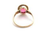 Pink Sapphire 10K Gold Ring Size 5.75 - The Jewelry Lady's Store