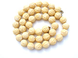 Vintage Carved Rose Bead Necklace Celluloid - The Jewelry Lady's Store