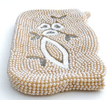 Pearl Beaded Clutch Purse Bag by Debbie Vintage - The Jewelry Lady's Store