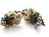Pearl & Bead Screwback Earrings Vintage - The Jewelry Lady's Store