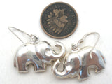 Puffed Elephant 925 Earrings Dangle Vintage - The Jewelry Lady's Store