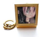 Rain Bonnet Holder Key Chain Purse Size Vintage - The Jewelry Lady's Store