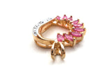 Ruby & Diamond Vermeil 925 Pendant - The Jewelry Lady's Store